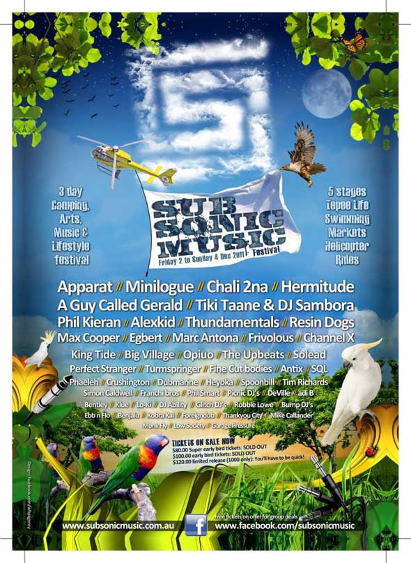 2011-12-02-Subsonic Festival-Australia-flyer